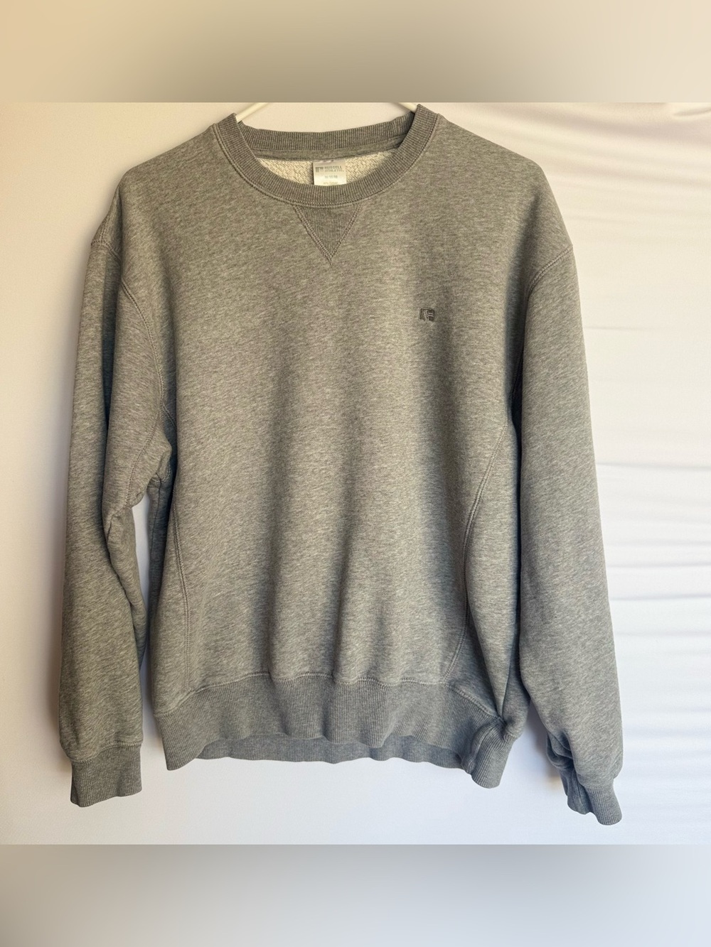 Russell Athletic Gray Crewneck Sweatshirt Vintage Cotton Poly Blend Medium